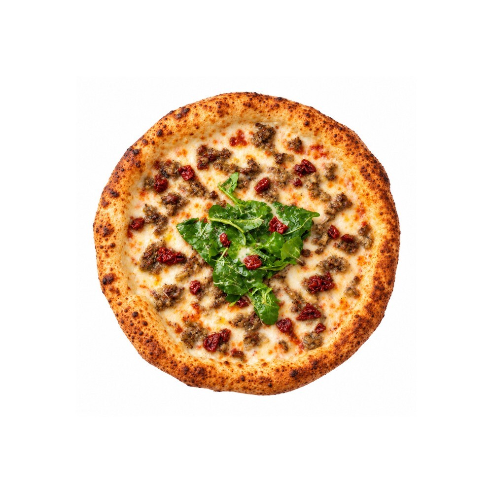 Kavurmalı Köz Patlıcanlı Pizza