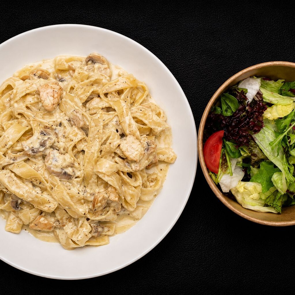 Fettuccine Alfredo Makarna