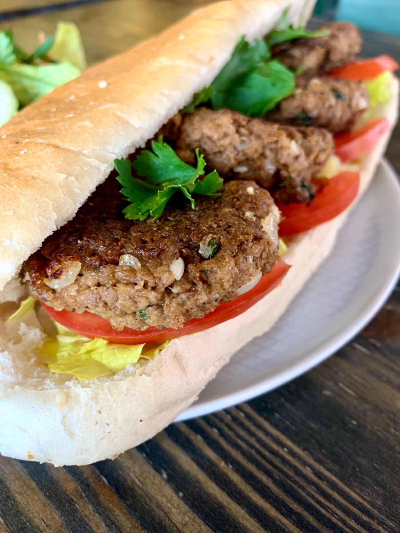 3 Çeyrek Sarımsaklı Köfte+AYRAN