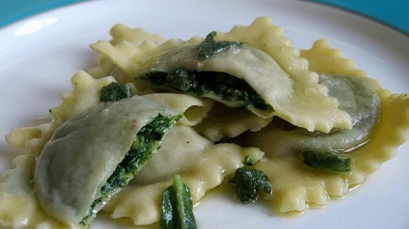 Ravioli Ispanaklı Peynirli ( italyan )Mantısı ( 200 gr)