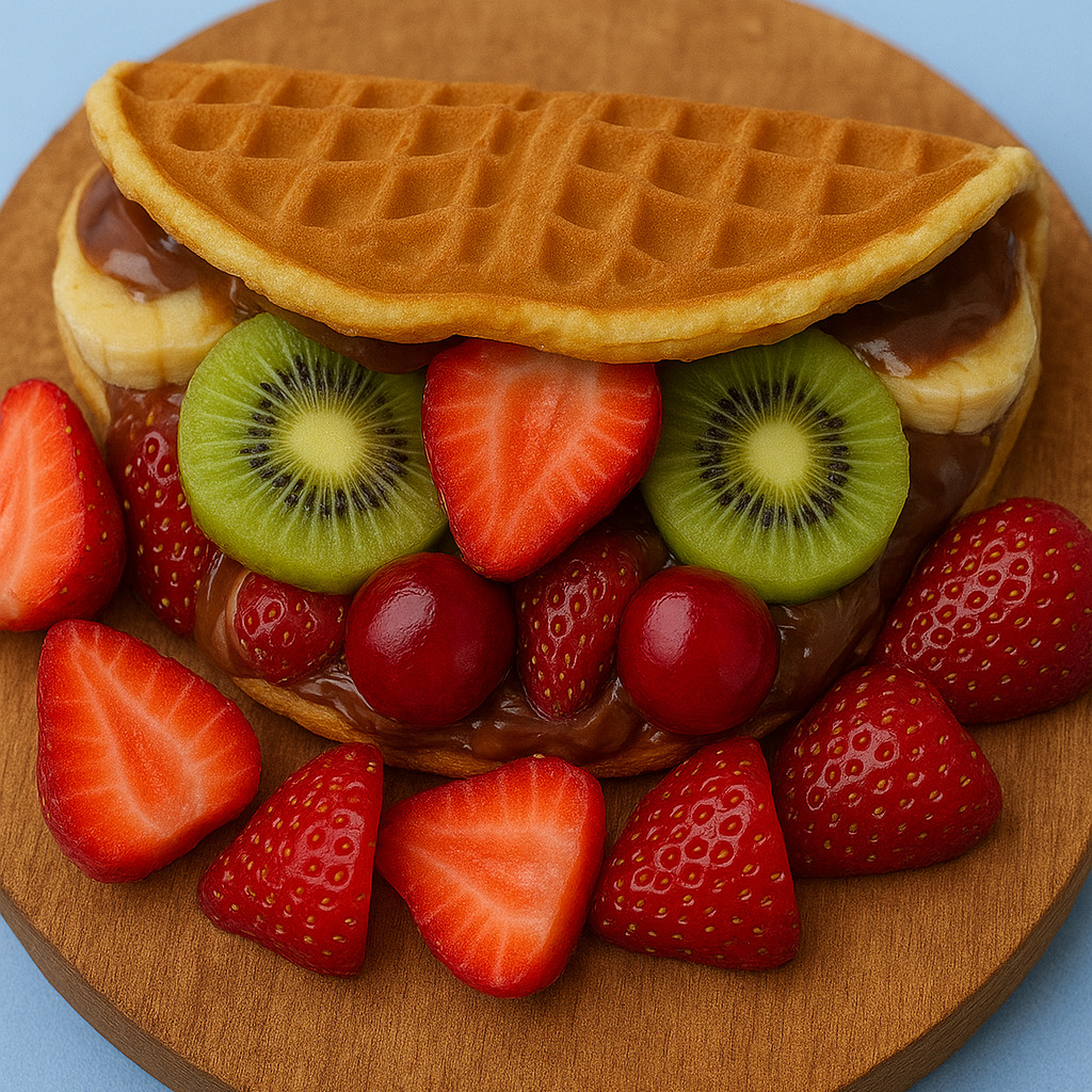 Glutensiz Belçika Waffle (Sandviç)