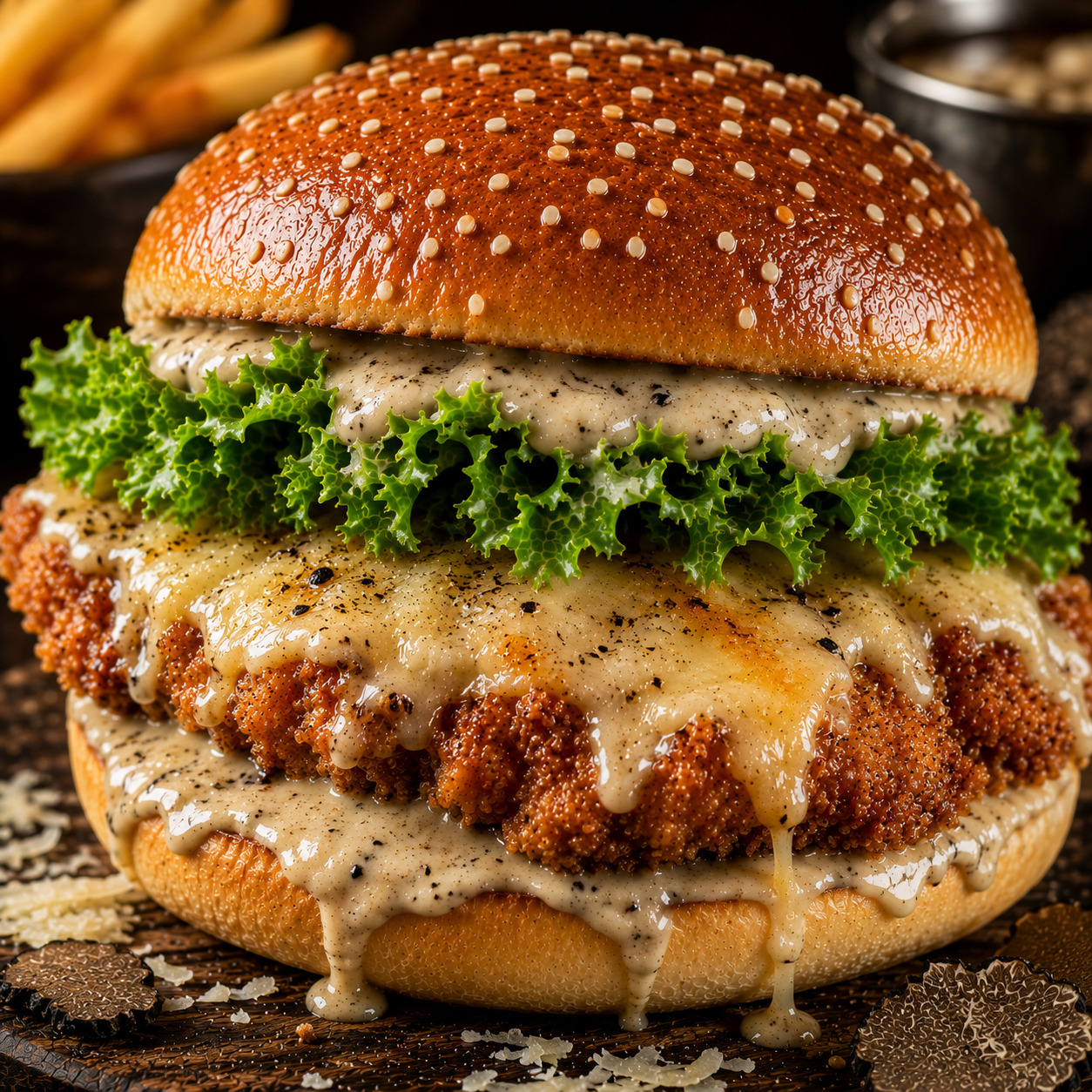 Truffle Chicken Burger