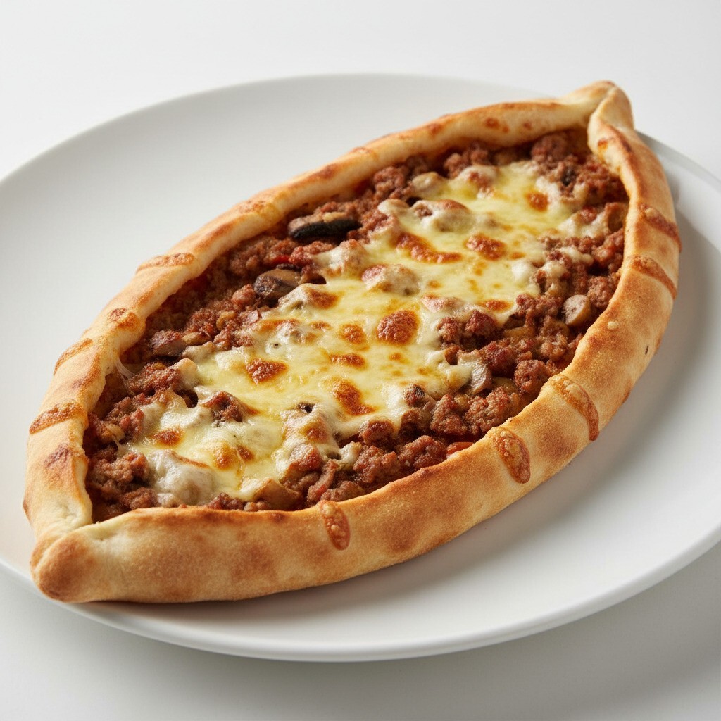 Kıymalı Kaşarlı Pide