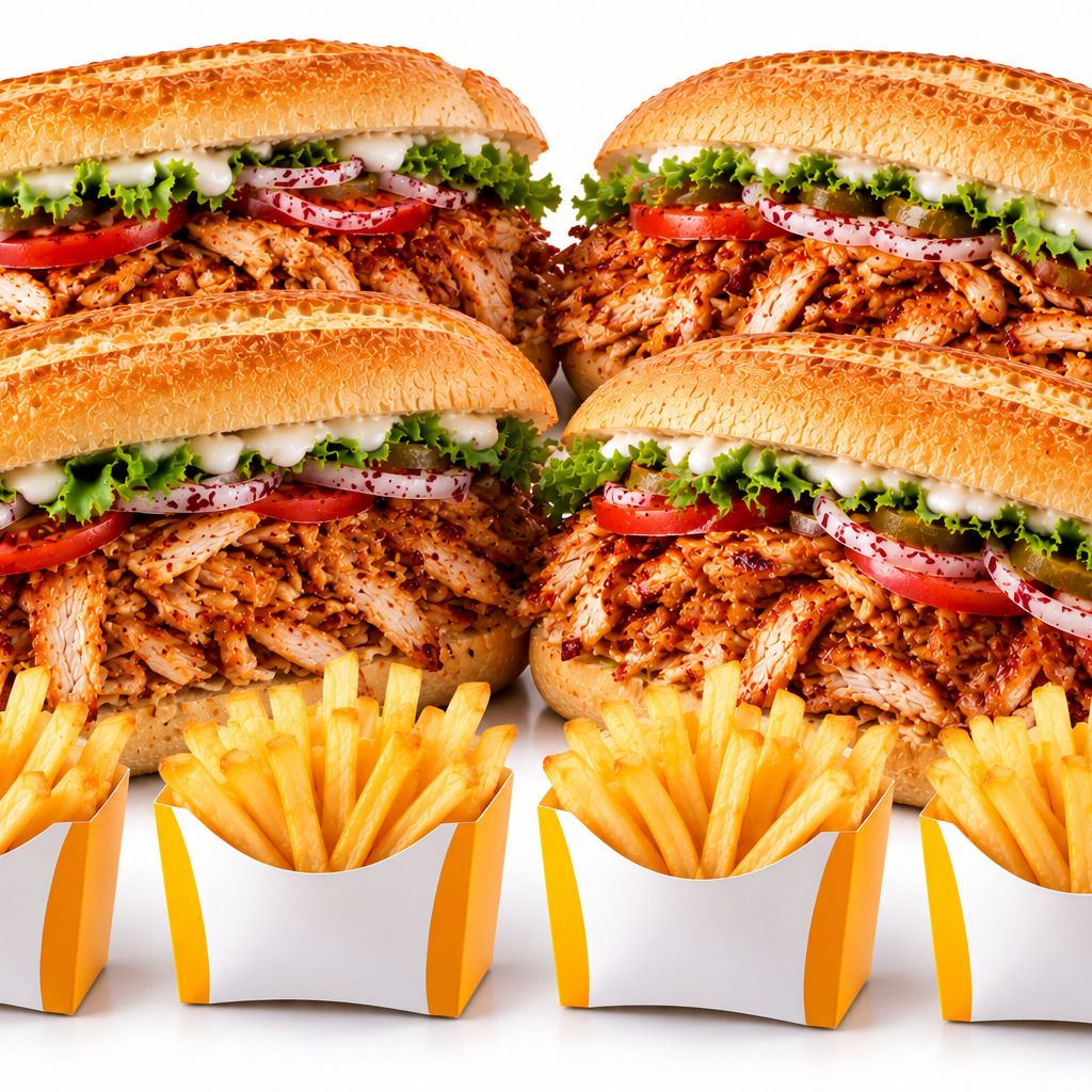 Cici Tavuk Döner 4 Kişilik