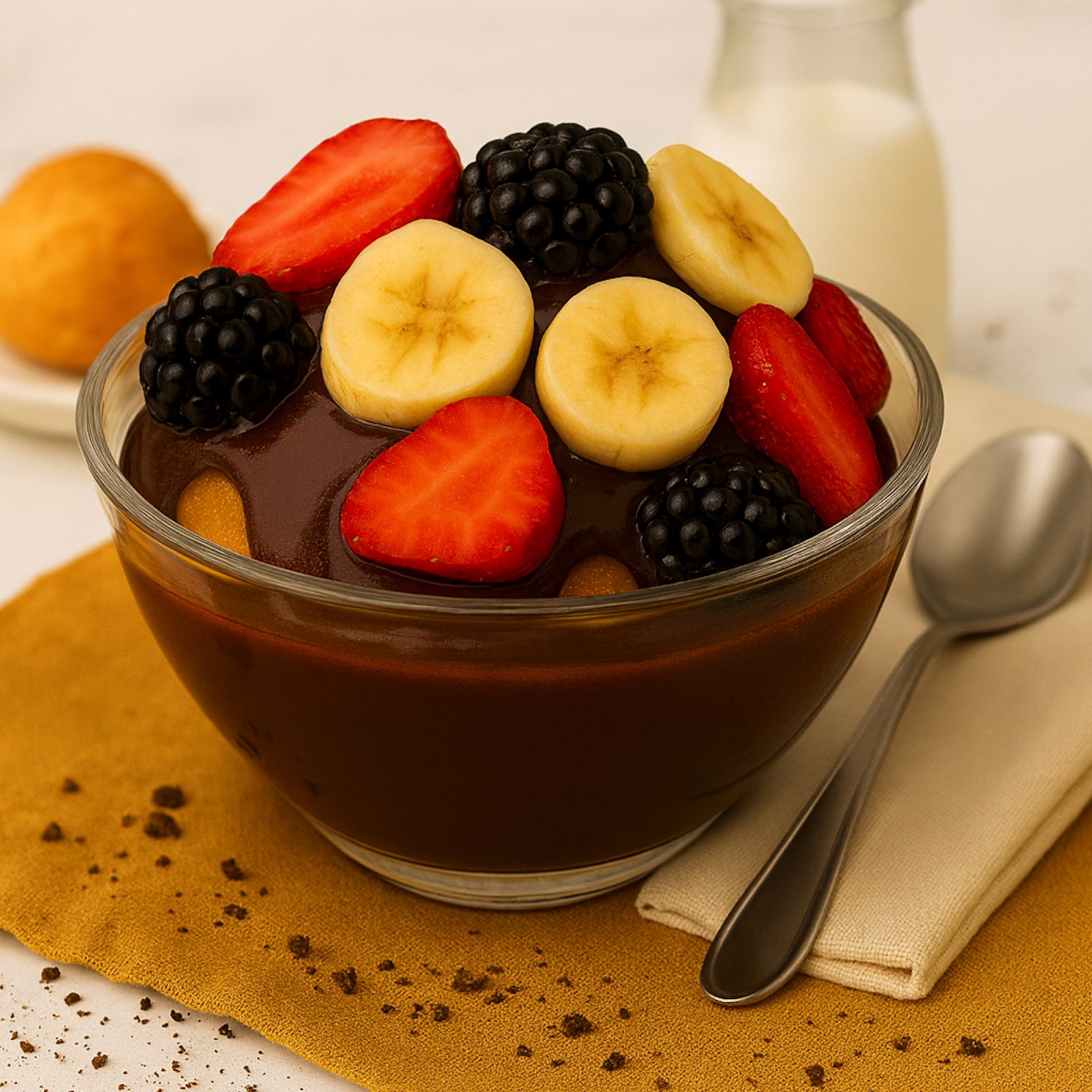 Çilekli Muzlu Böğürtlenli Ananaslı Profiterol (350 gr.)