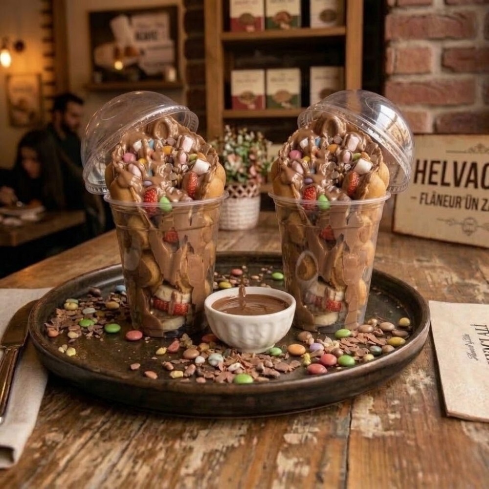 2 Adet Bardak Waffle Zade