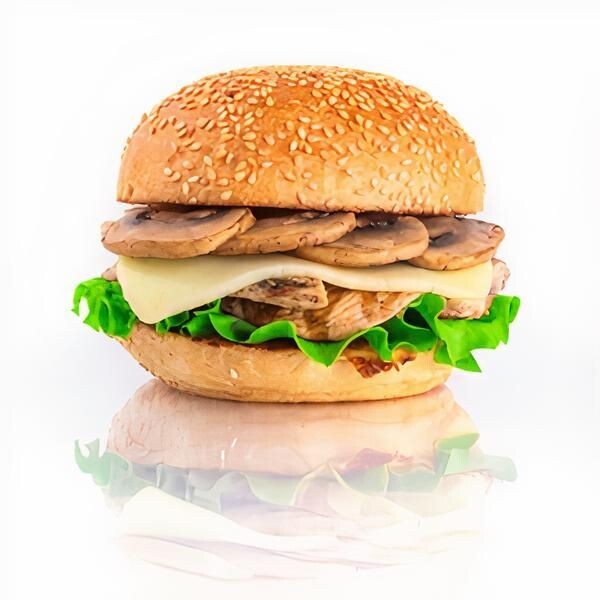 Mantarlı Tavuk Burger (Double)