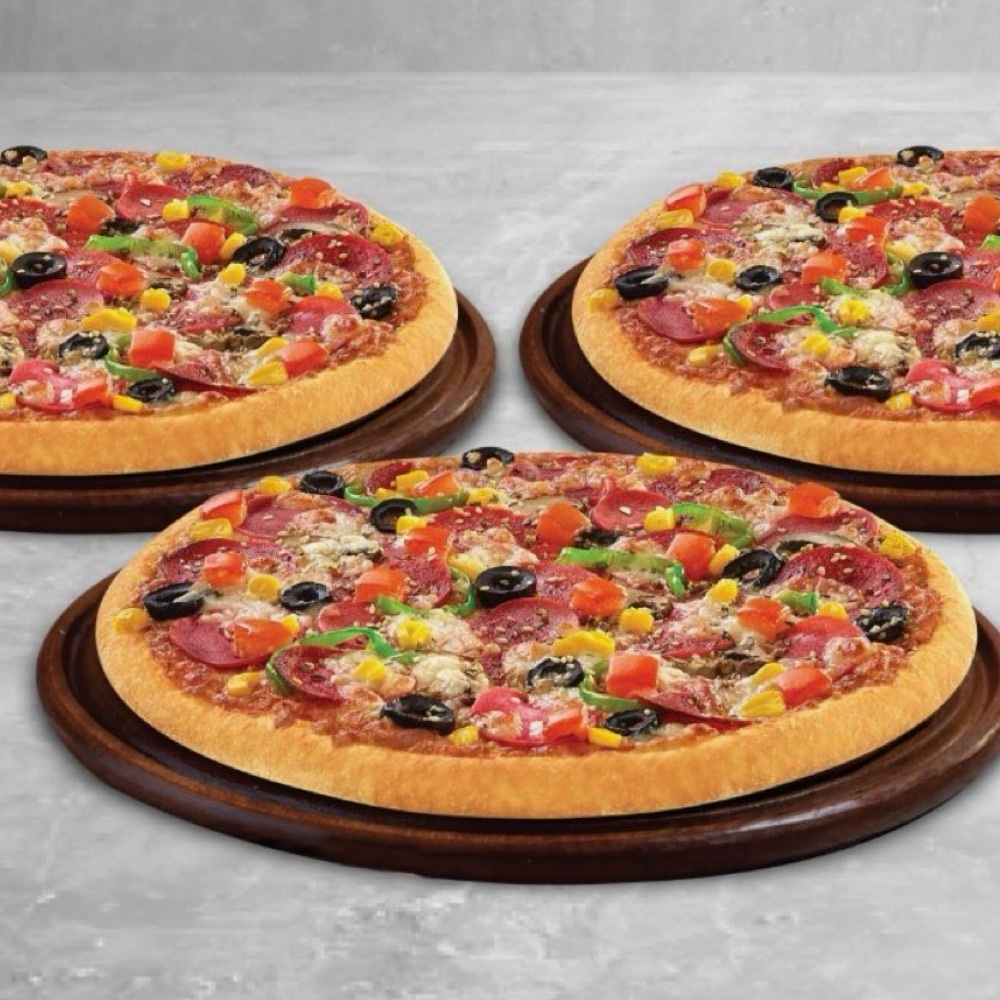 3 ORTA BOY KARIŞIK PİZZA