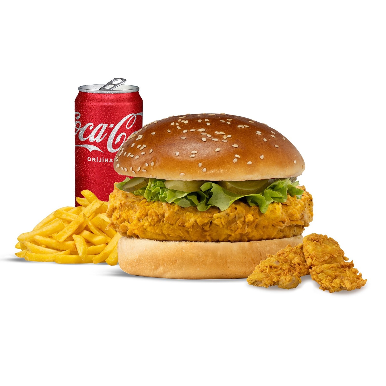 Golden Burger + 2'li Chicken Tenders Menü