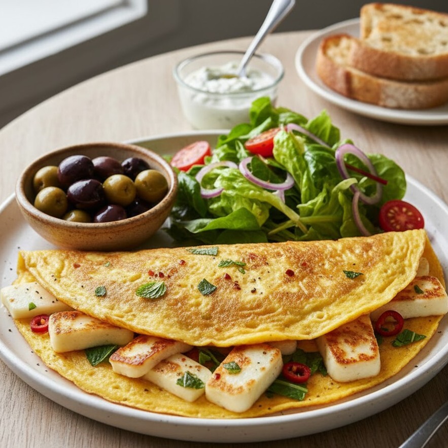 Halloumi Omelette