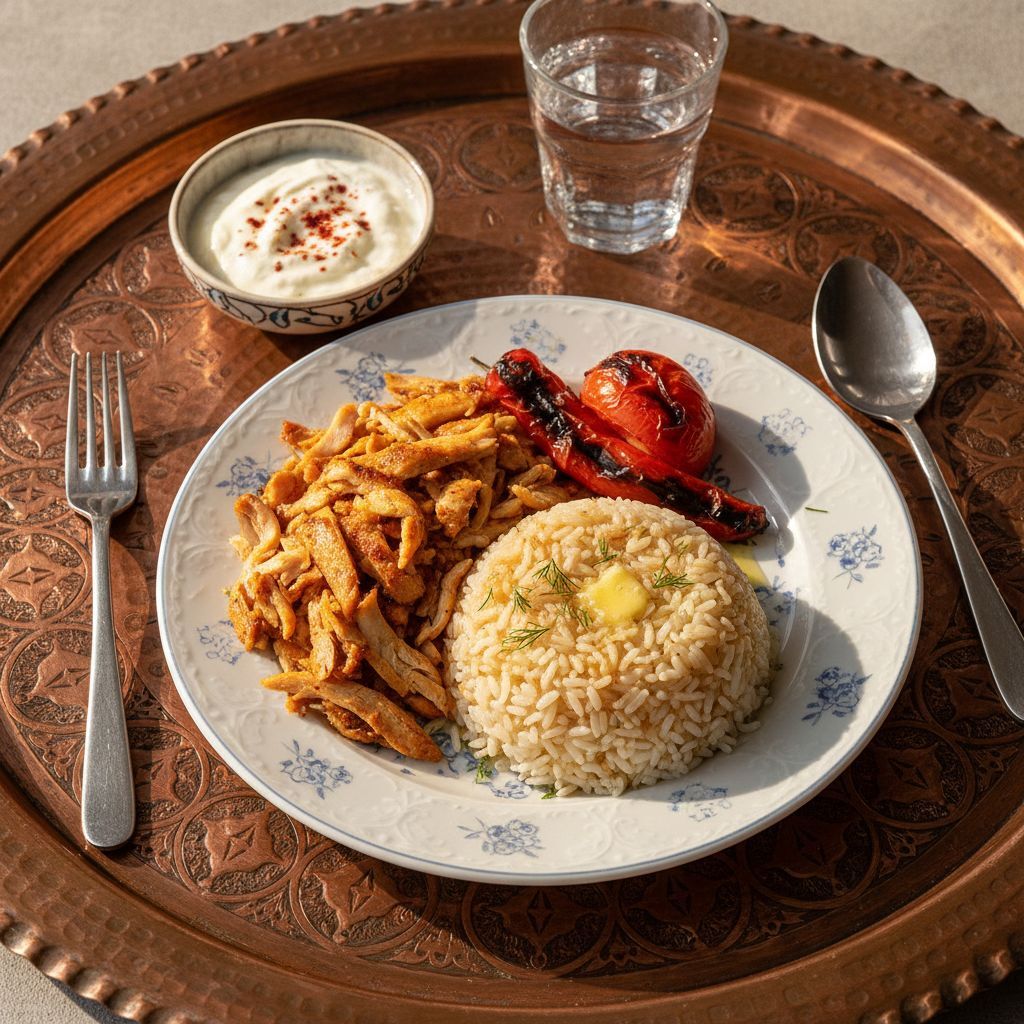 Tavuk Döner & Tereyağlı Pirinç Pilavı