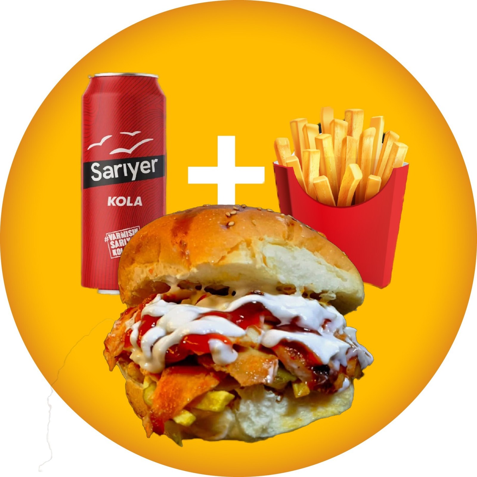 Döner Burger Cips Menü