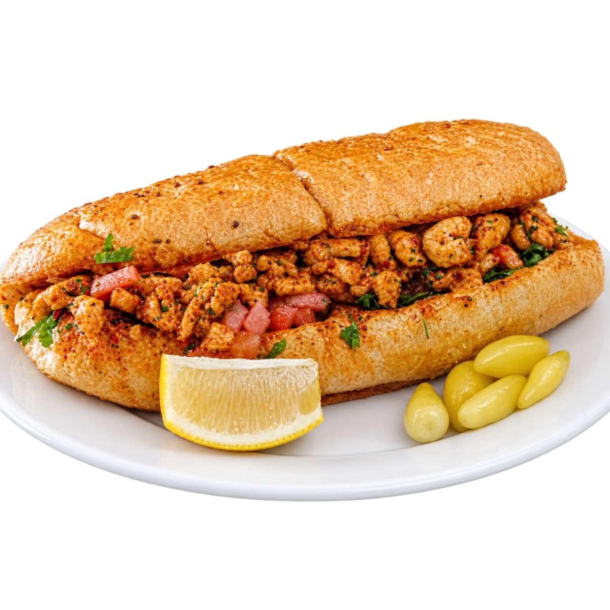 Ekmek arası Tavuk Tantuni