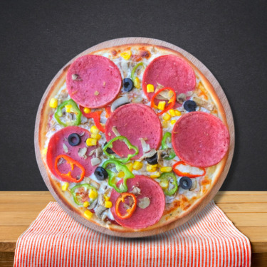Salamlı Pizza (Orta Boy)