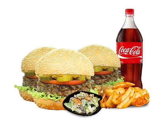 3 Kişilik Café de Paris Burger Menü