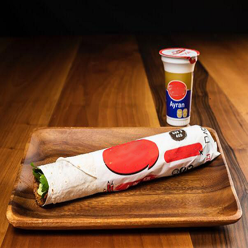 Çiğ Köfte Dürüm + Ayran