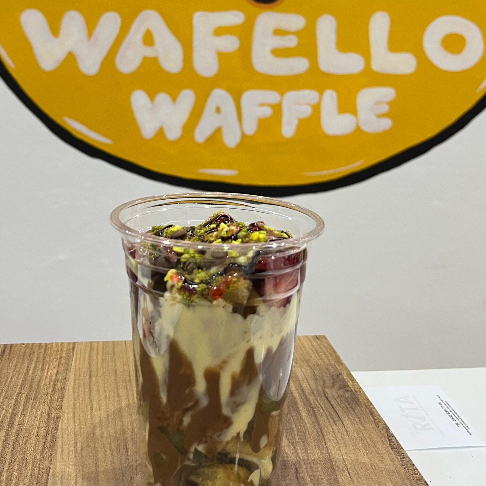 Cup two waffle