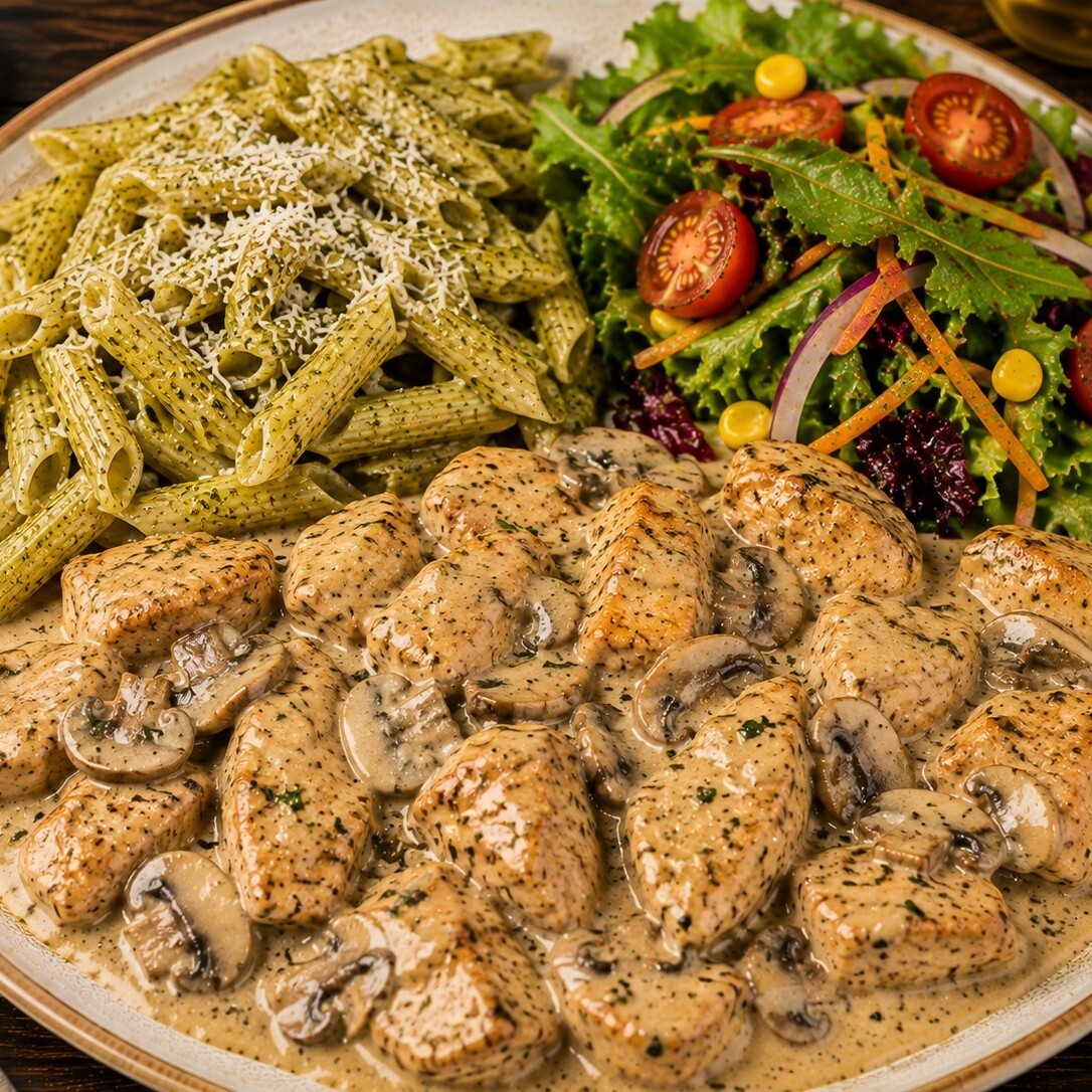 Palya Soslu Tavuk ( Kremalı Mantar)
