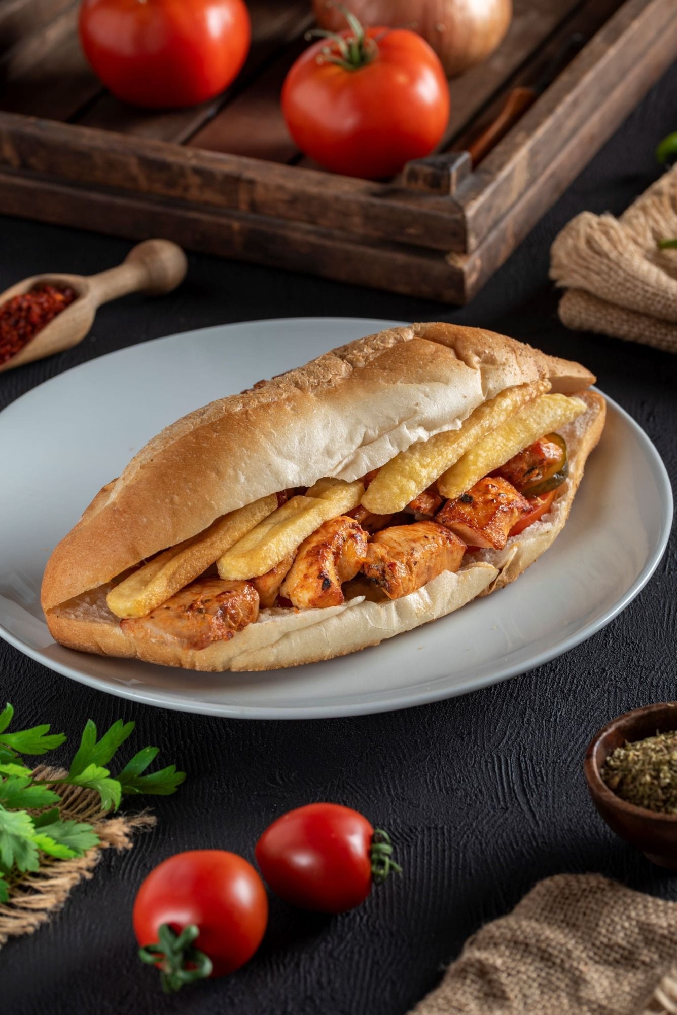 Yarım Ekmek Tavuk Şiş