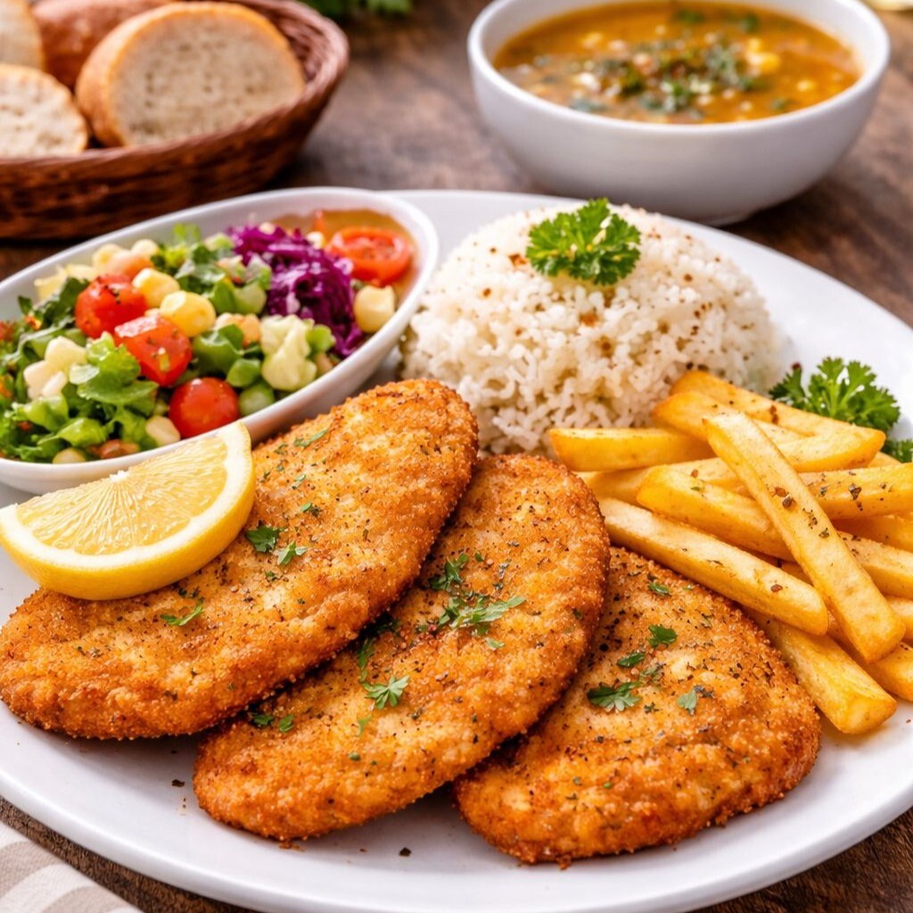3 lü menü Şinitzel