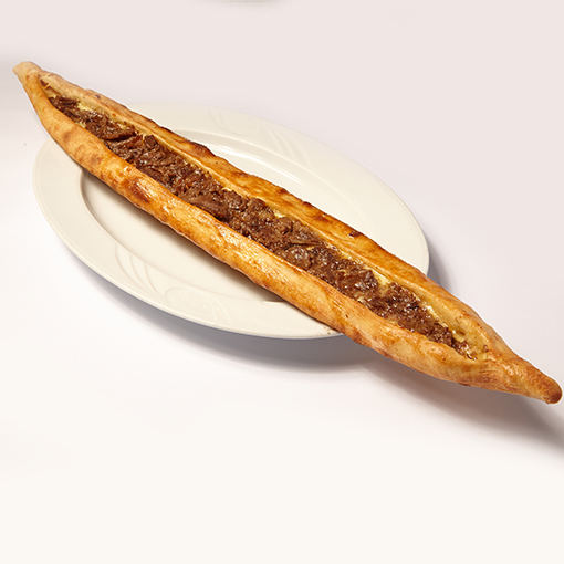 Kavurmalı Kaşarlı Mantarlı Pide