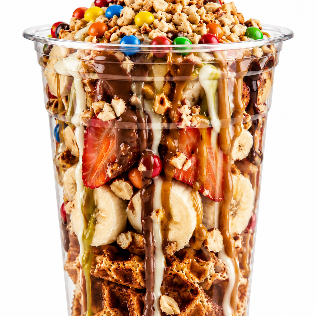Waffle Çikolata Rüyası Bardak