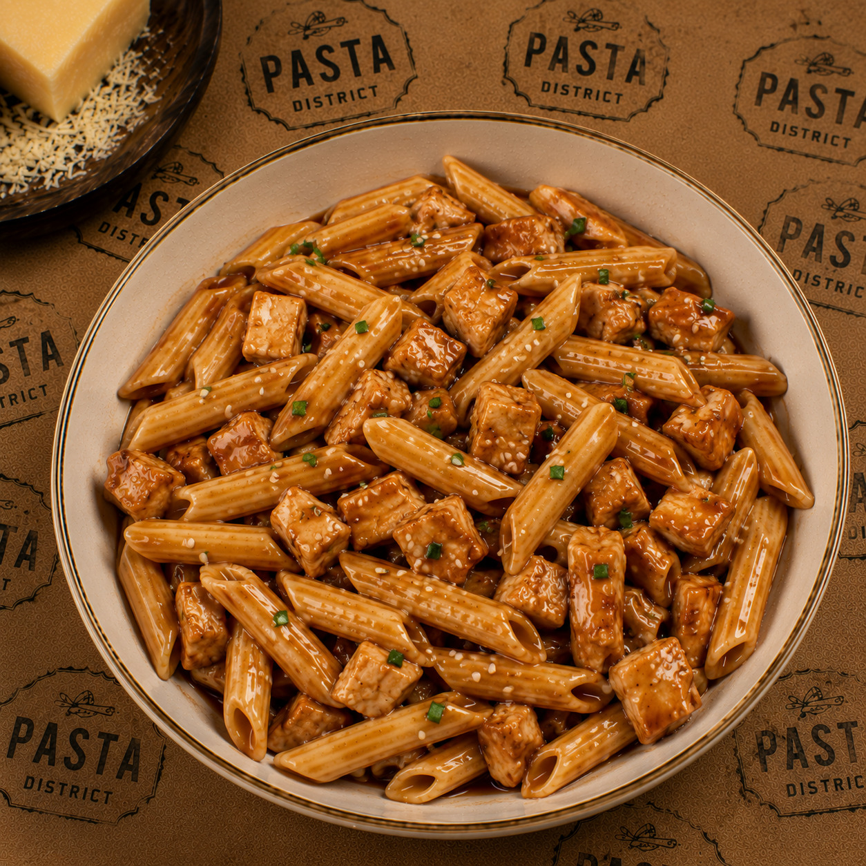 Teriyaki Soslu Tavuklu Pasta