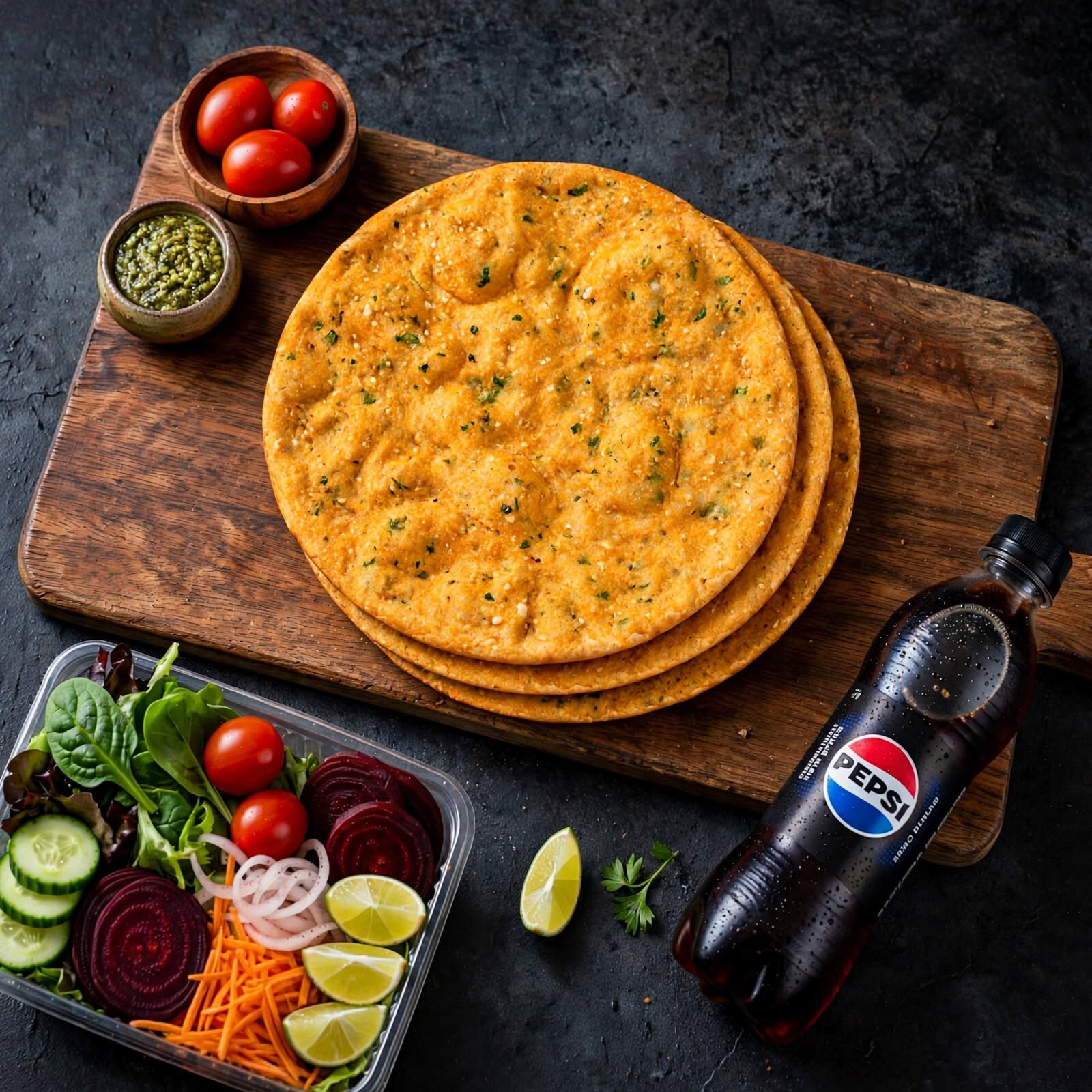 Patatesli Peynirli Lahmacun Menü (2 Adet)