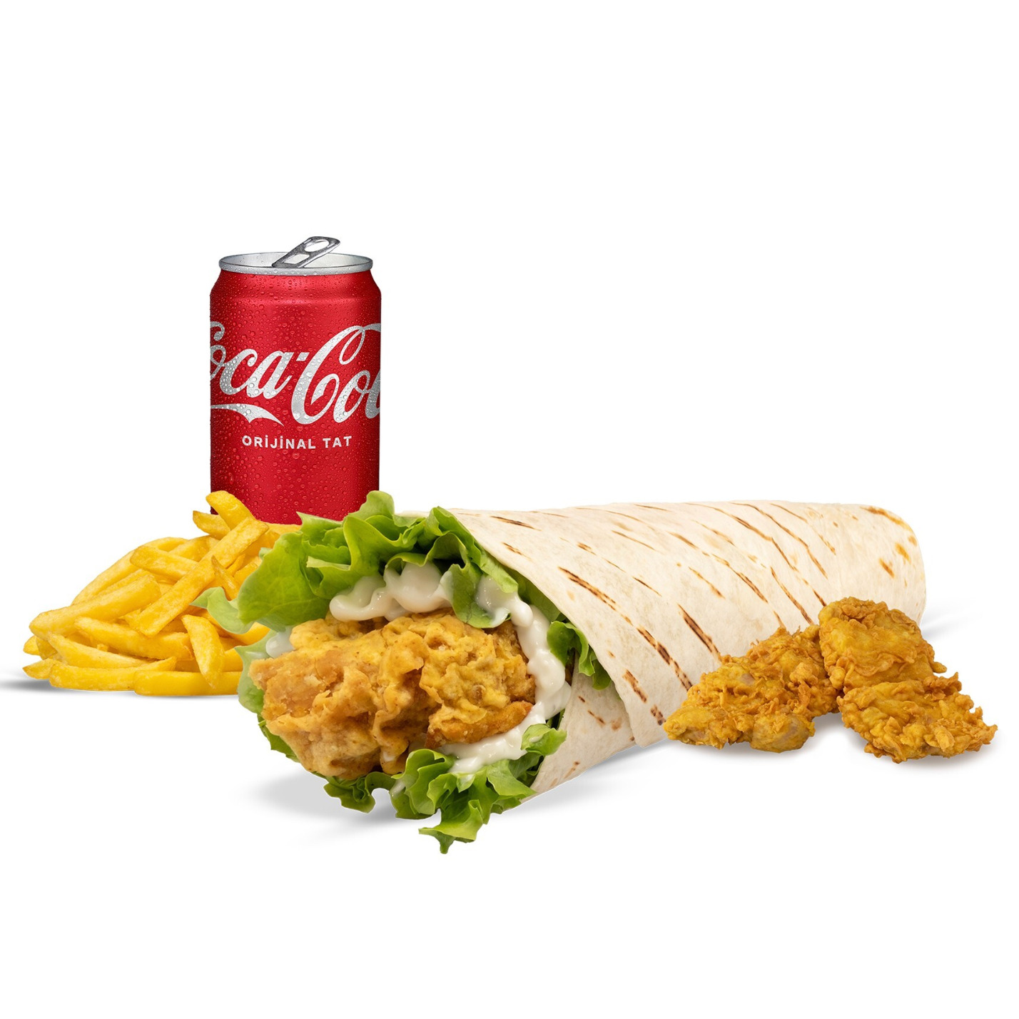 Chicken Roll + 2'li Chicken Tenders Menü