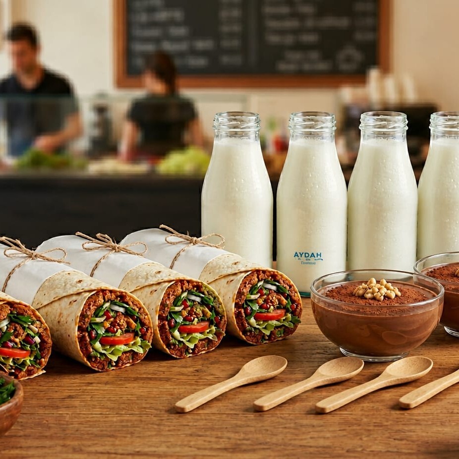 4'lü Mega Dürüm + ayran + tatlı