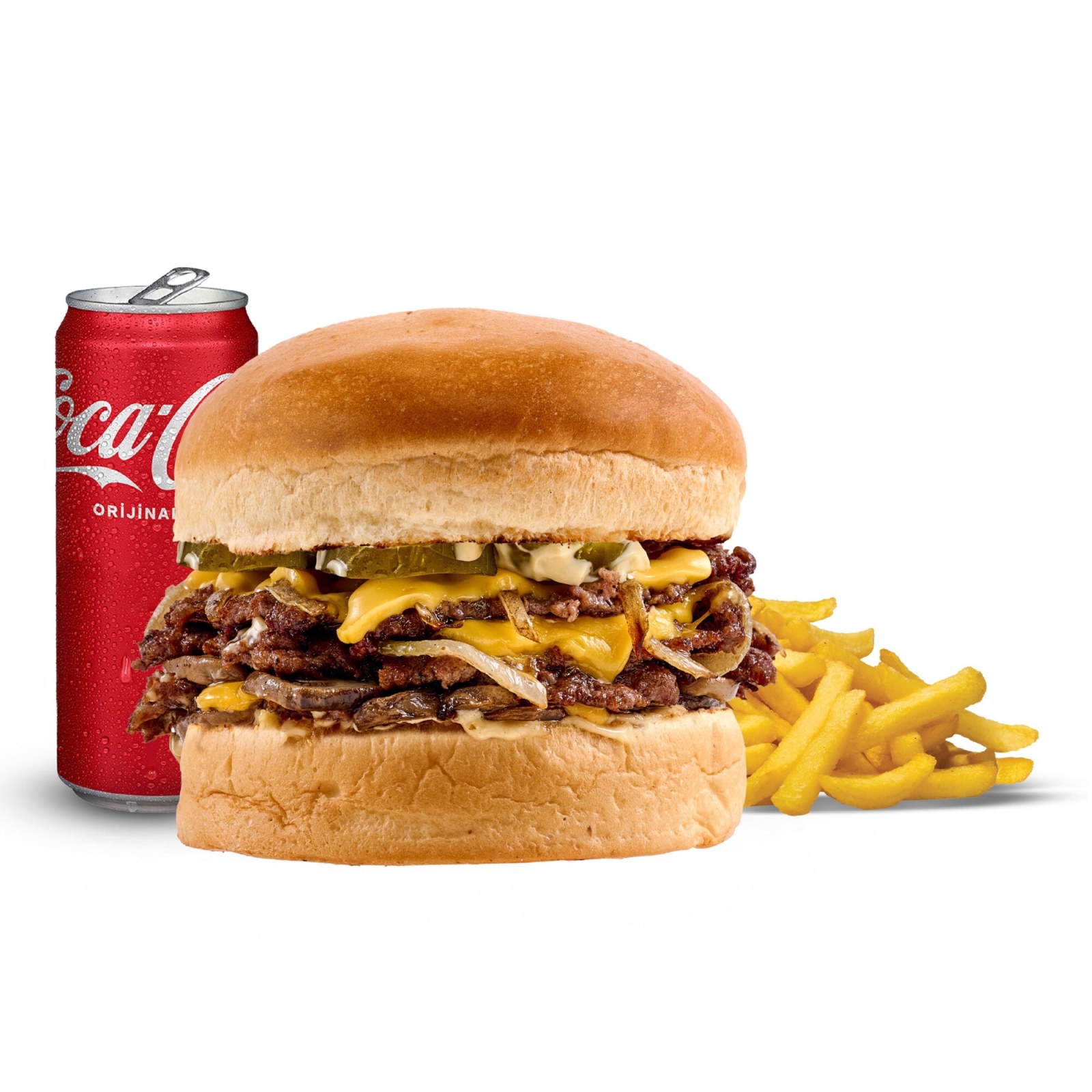 Smash Triple Mushroom Burger Menü