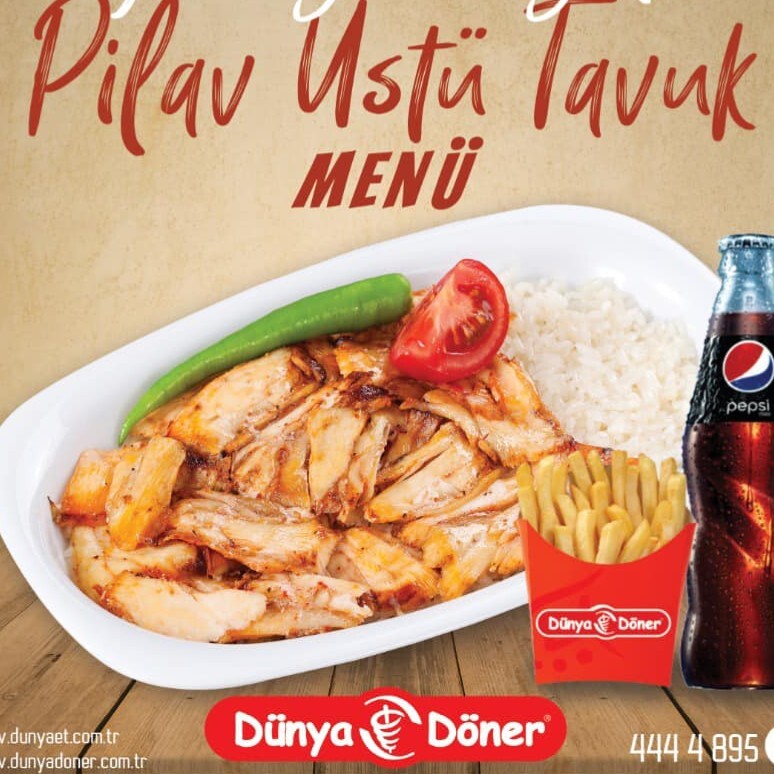 Tavuk Döner Pilav Üstü