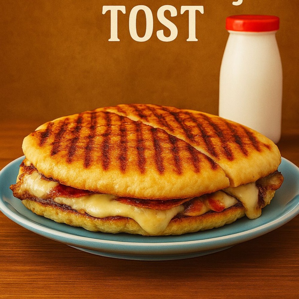 Bazlama Karışık Tost (Bol Malzemeli)