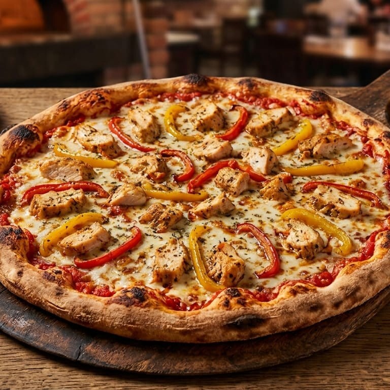 Tavuklu Pizza(Orta Boy)
