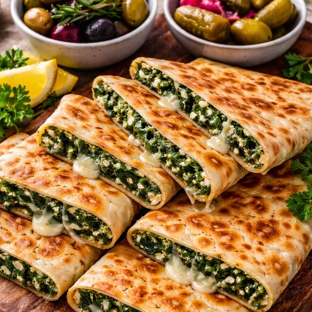 Ispanaklı Kaşarlı Gözleme