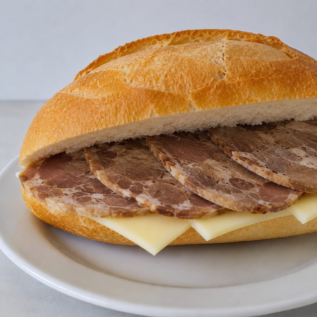 Yarım Ekmek Dana Kavurma Kaşar