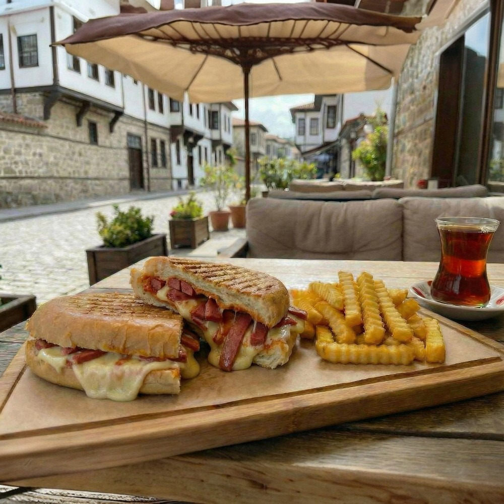 Kaşarlı Sosisli Tost