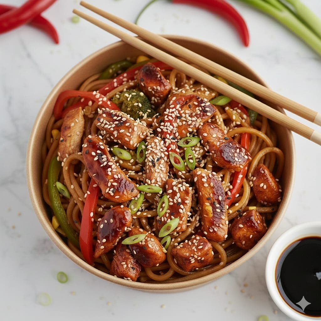 Sweet Chili Tavuklu Noodle