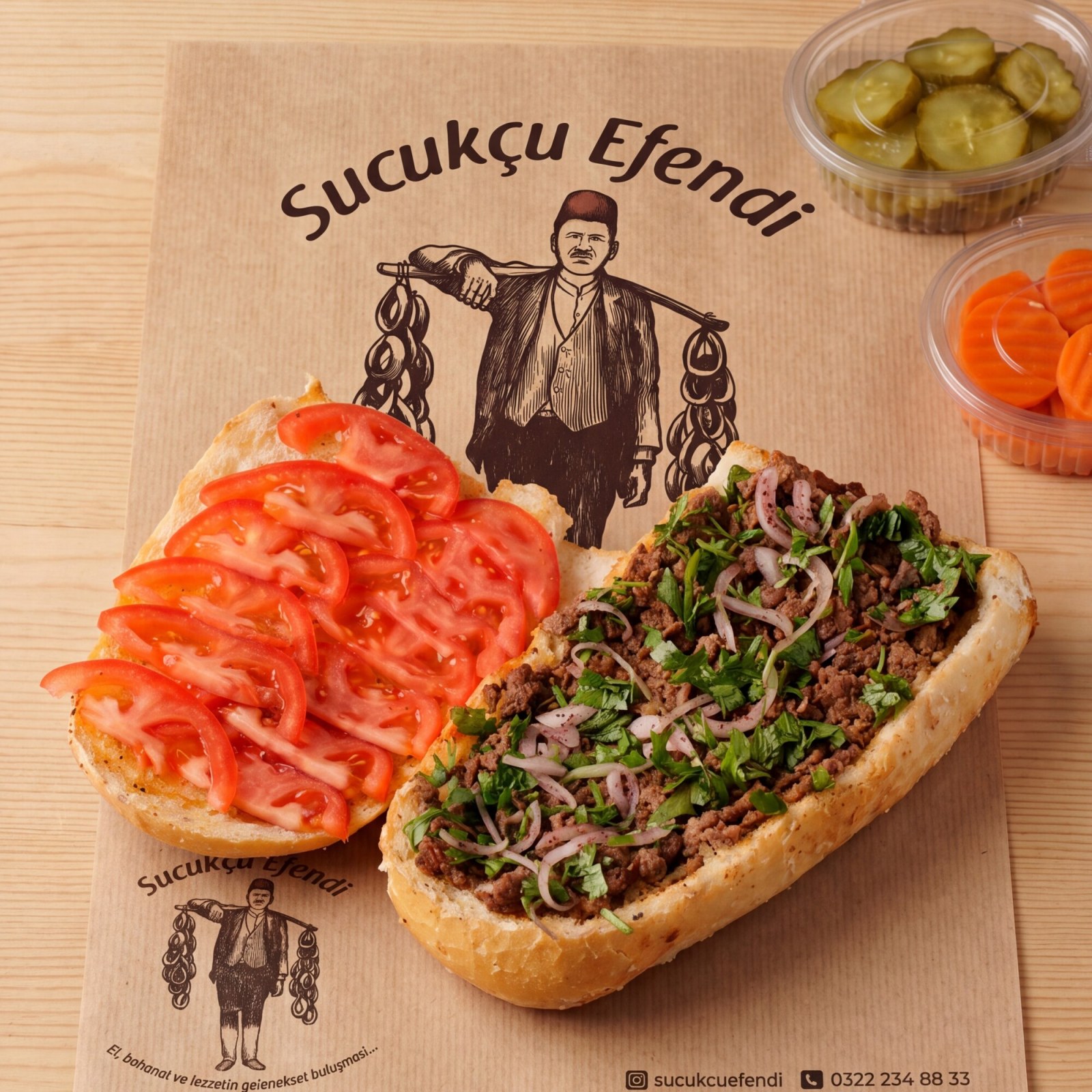 Ekmek Arası Double Izgara Köfte (220 gr)