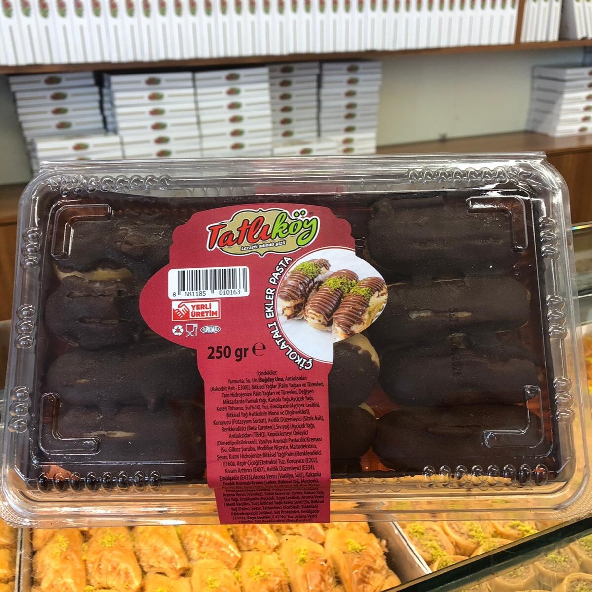 Ekler Paket (250 gr) Çikolatalı