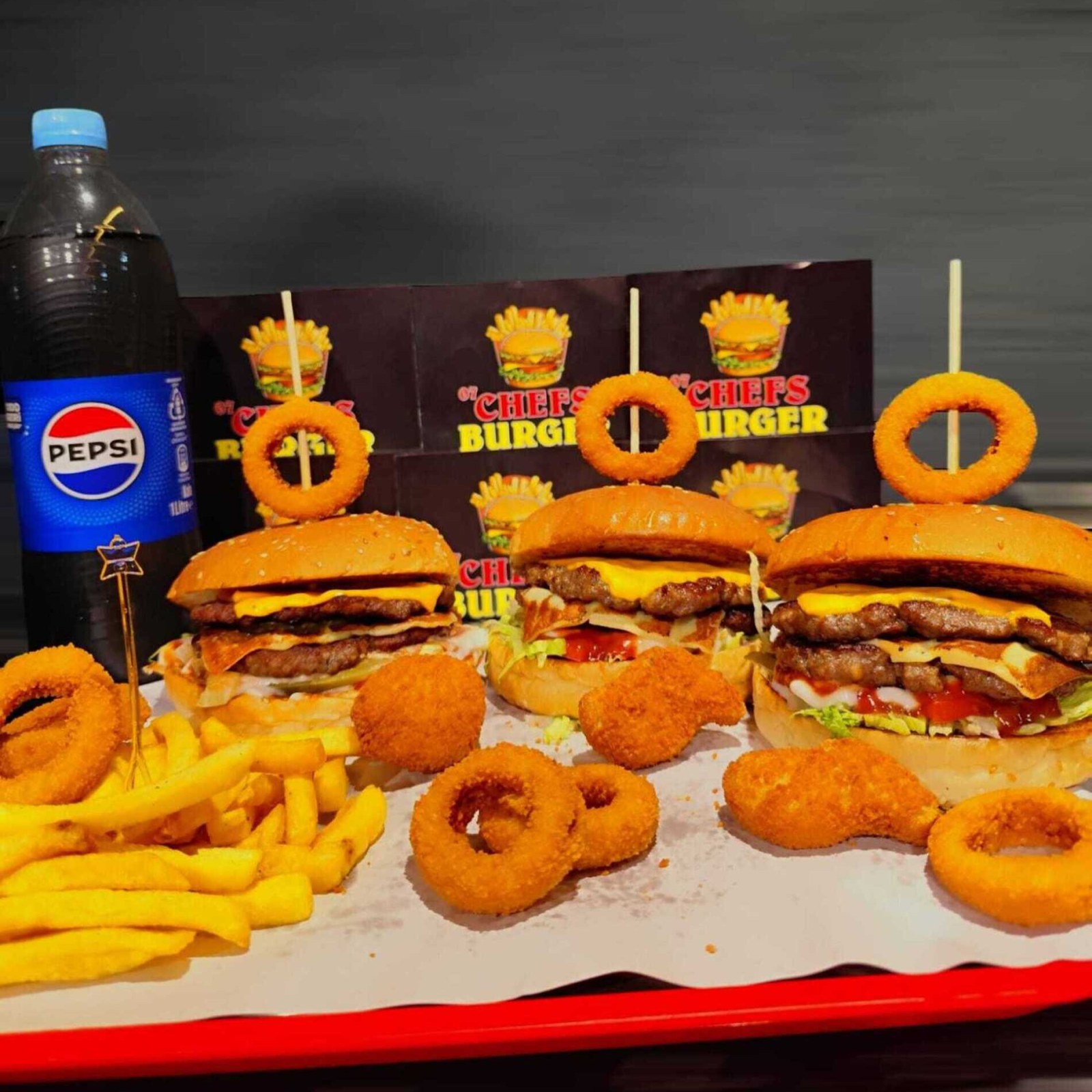 Double 3Lü Chesse Burger Menü