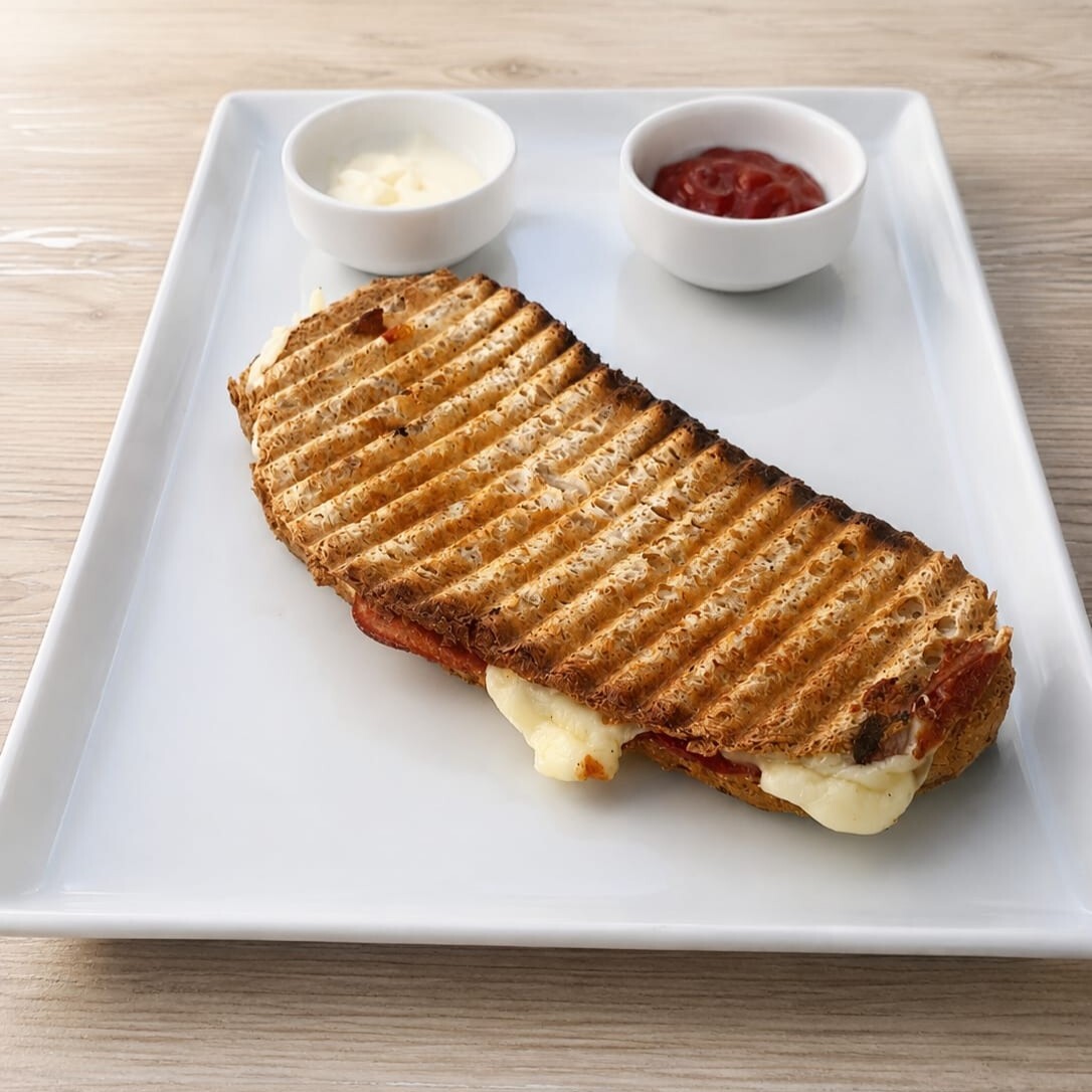 Kaşarlı Tost (Kepekli Ekmek)