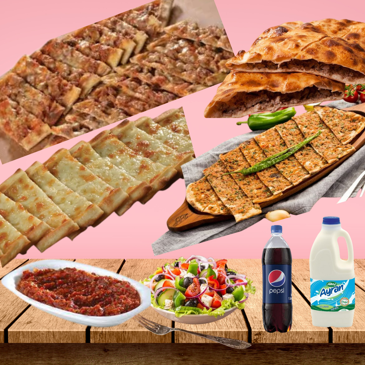 Aile Menü ( Pide - 4 kişilik)