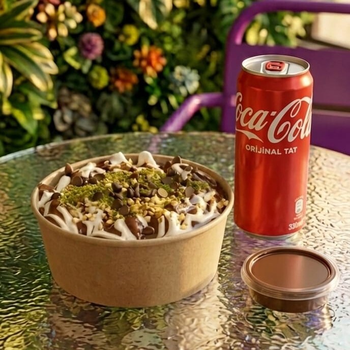 Klasik Bowl Waffle + Coca-Cola + Ekstra Sos Menü