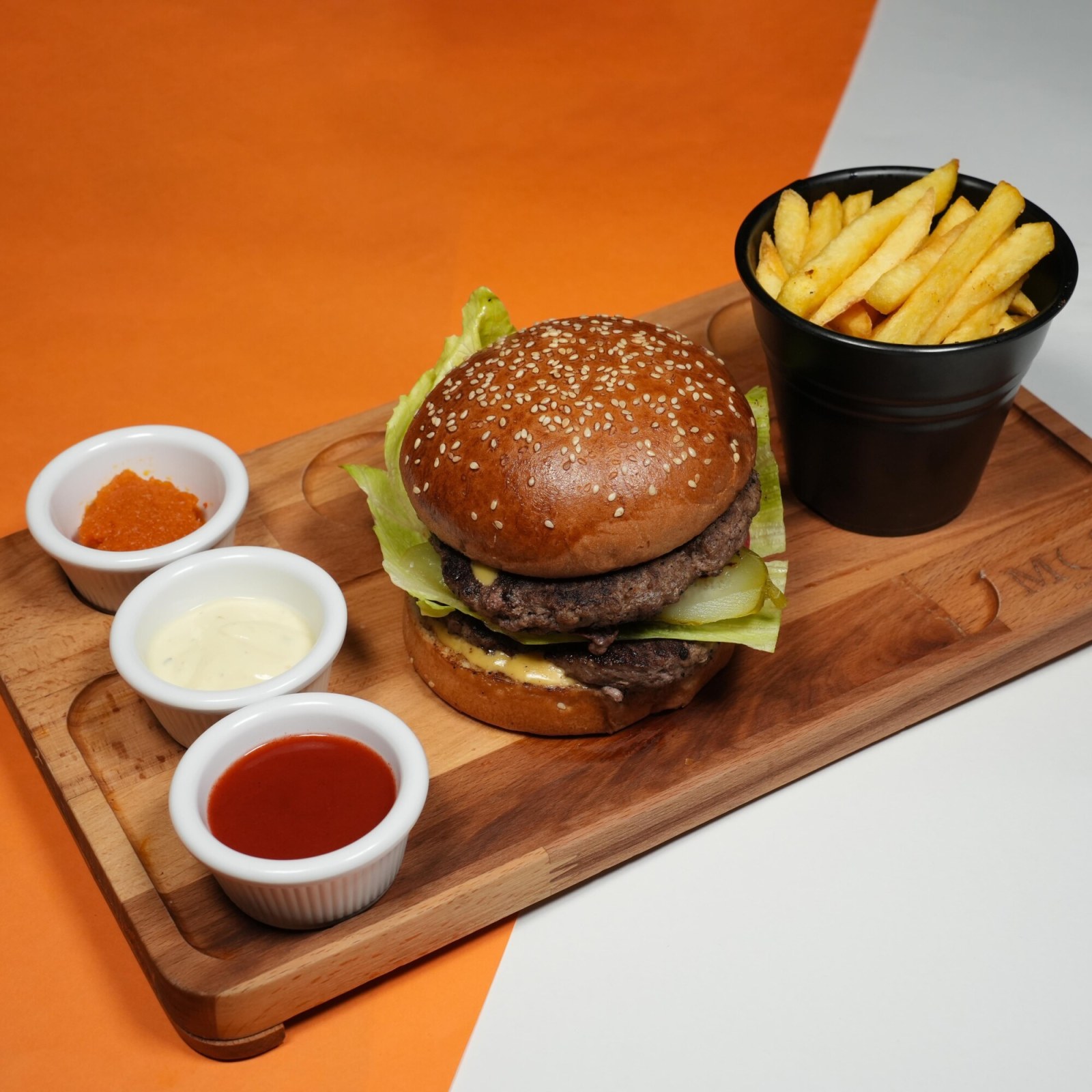 Double Et Burger Menü