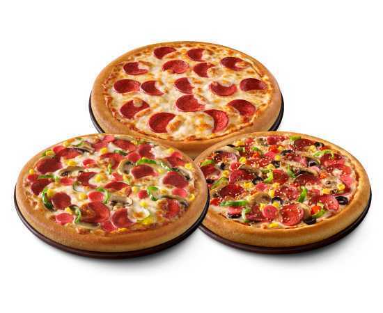 3'lü Orta Boy Pizza Fırsatı
