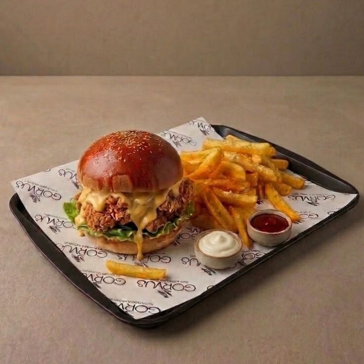 Cheddar Tavuk Burger