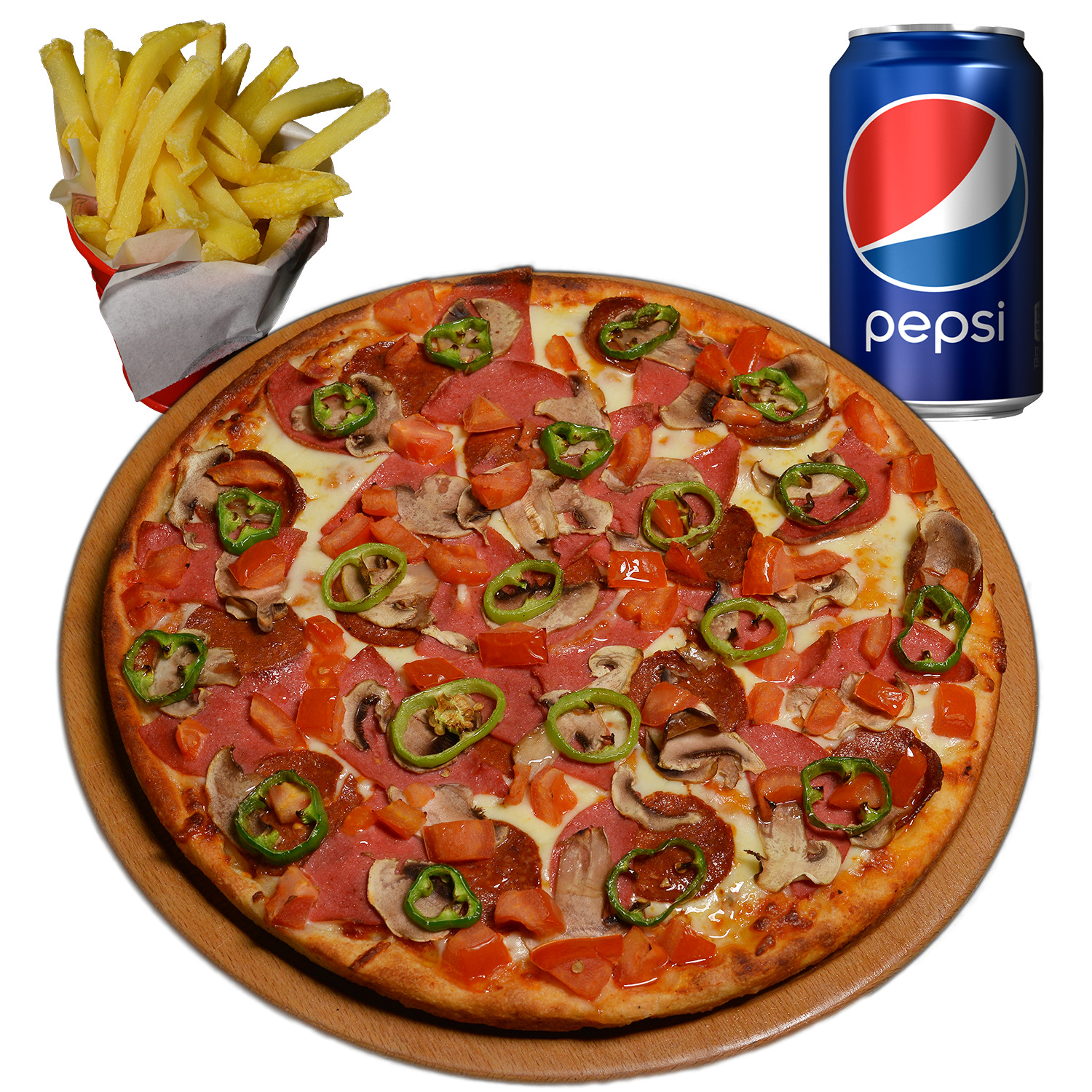 Karışık Pizza (Küçük) Menü