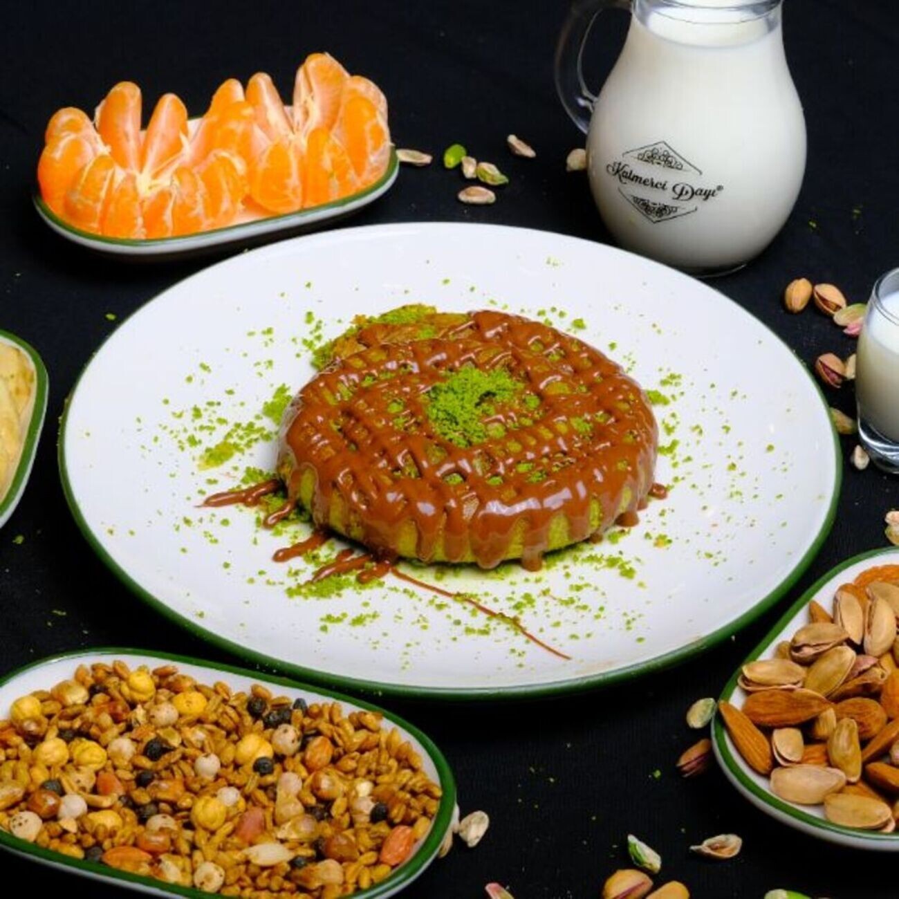 Üzeri Çikolatalı Burma Katmer (1 Kişilik)