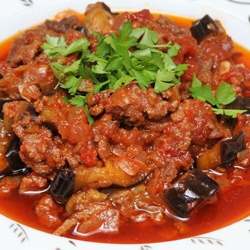 Patlıcan Musakka (Kıymalı)